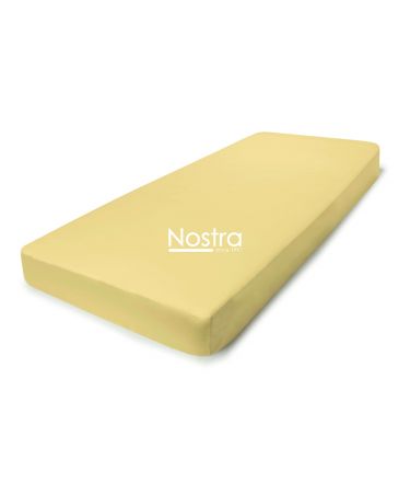 Fitted sateen sheets 00-0016-PALE BANANA 180x200 cm