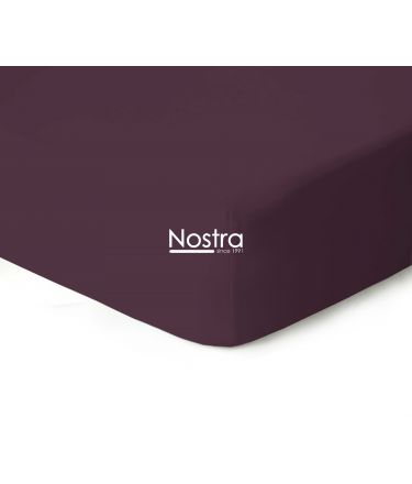 Fitted jersey sheets JERSEY JERSEY-DARK PLUM 120x200 cm