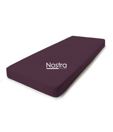 Fitted jersey sheets JERSEY JERSEY-DARK PLUM 120x200 cm