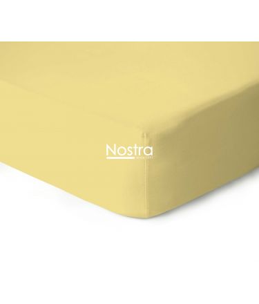 Trikotaažist voodilina kummiga JERSEY JERSEY-PALE BANANA 120x200 cm