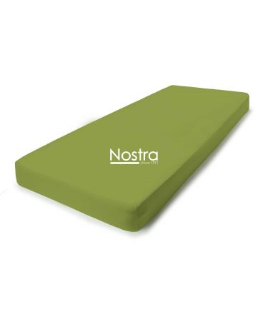 Trikotaažist voodilina kummiga JERSEY JERSEY-LEAF GREEN 160x200 cm