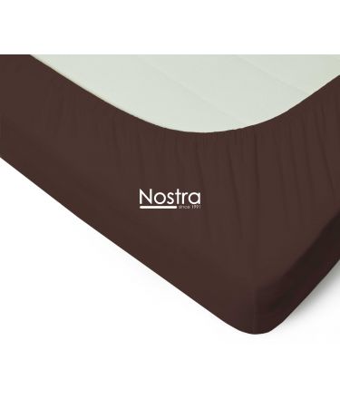 Trikotaažist voodilina kummiga JERSEY JERSEY-CHOCOLATE 160x200 cm