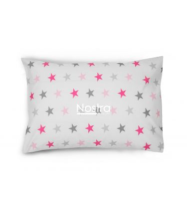 Children bedding set STARS 10-0052-LIGHT GREY LIGHT PINK 140x200, 50x70 cm