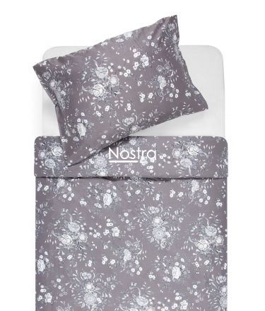 Sateen bedding set ANNA 20-0767-DARK GREY