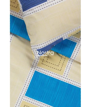 Lõuendriidest voodipesukomplekt DIAMANDA 30-0575-BLUE 200x220, 70x70 cm