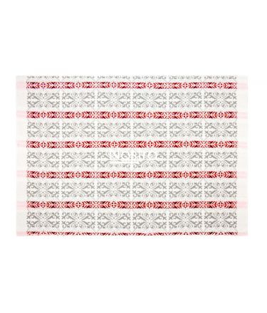 Cotton plaid SUMMER 80-2004-GREY RED 200x205 cm