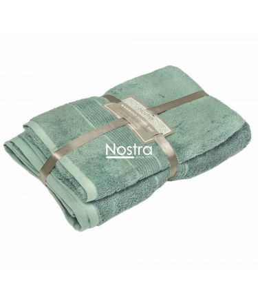 Bamboo towels set BAMBOO-600 T0105-DUSTY GREEN 50x100, 70x140 cm