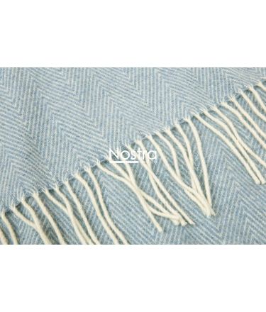 Woolen plaid MERINO-300 80-3236-LIGHT BLUE 140x200 cm