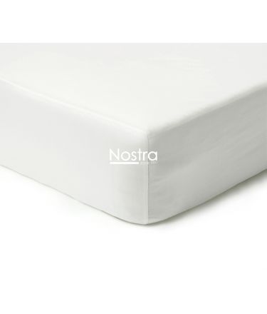 Fitted sateen sheets 00-0000-OPT.WHITE 90x200 cm