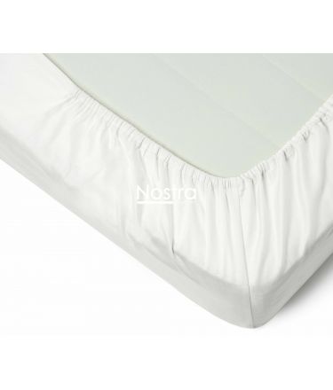 Fitted sateen sheets 00-0000-OPT.WHITE 180x200 cm