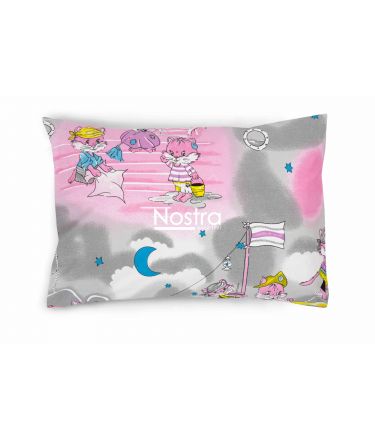 Voodipesu lastele PIRATES 10-0040-GREY PINK 140x200, 50x70 cm