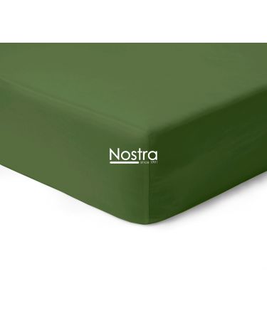 Fitted sateen sheets 00-0413-MOSS GREEN