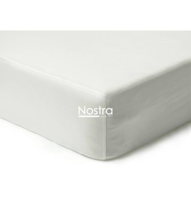 Fitted sateen sheets 00-0001-OFF WHITE 180x200 cm