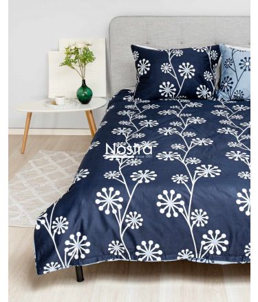 Satiinist voodipesu ADANA 20-1618-BLUE NAVY 200x220, 70x70 cm