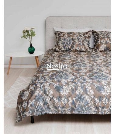 Sateen bedding set ALISHA 40-1247-BROWN 140x200, 50x70 cm