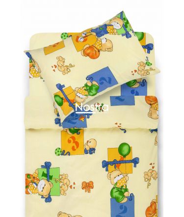 Children bedding set TEDDY 10-0056-LIGHT CREAM 100x145, 40x60, 107x150 cm