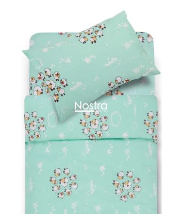 Voodipesu lastele SHEEP 10-0441-MINT 100x145, 40x60, 107x150 cm