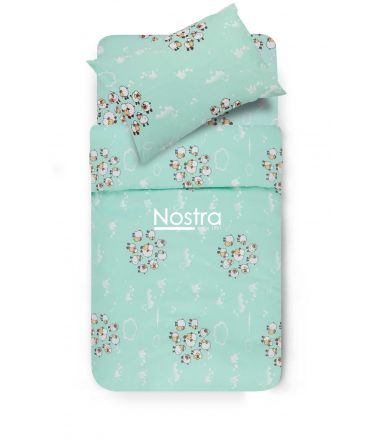 Children bedding set SHEEP 10-0441-MINT 100x145, 40x60, 107x150 cm