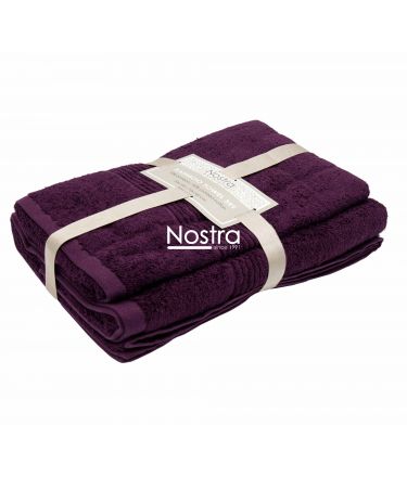 Bambusest rätikute komplekt BAMBOO-600 T0105-DARK PLUM 50x100, 70x140 cm