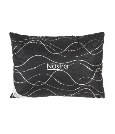 Pillow VASARA with zipper 70-0016-BLACK SILVER 50x70 cm