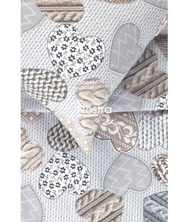 Flanellist voodipesu BAILEY 40-1439-GREY 200x220, 70x70 cm