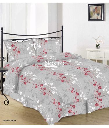 Cotton bedding set DORINA 20-0530-GREY 140x200, 50x70 cm