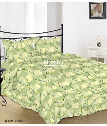 Lõuendriidest voodipesukomplekt DINARA 40-0376-GREEN 140x200, 50x70 cm