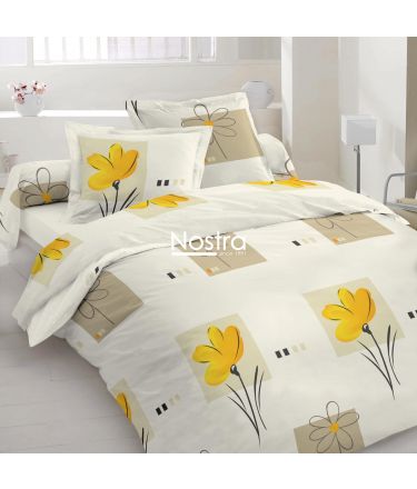 Polycotton bedding set FLOWERS 20-1782-YELLOW