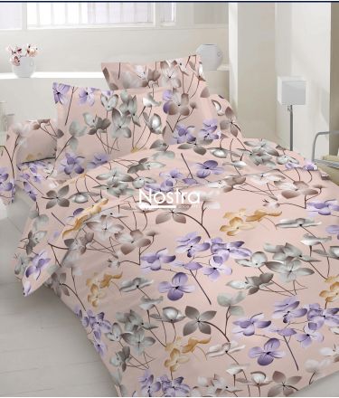 Polycotton bedding set FLOWERS 20-1736-PEACH