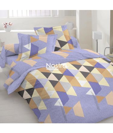 Polycotton bedding set GEOMETRY 30-0803-LILAC