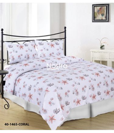 Cotton bedding set DANIKA 40-1465-CORAL