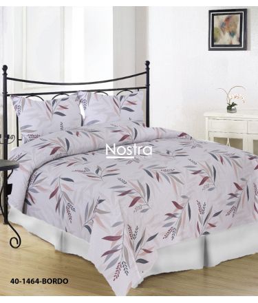 Cotton bedding set DAWSYN 40-1464-BORDO 200x220, 70x70 cm