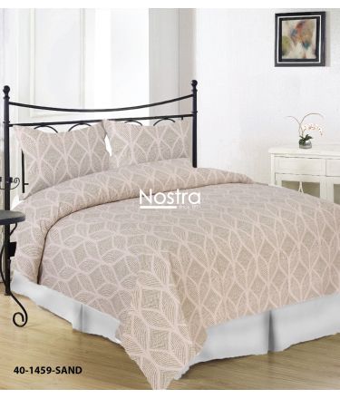 Cotton bedding set DARIANA 40-1459-SAND 140x200, 70x70 cm