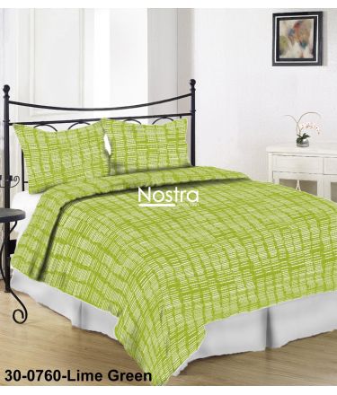 Kortsukangast voodipesu ELLEN 30-0760-LIME GREEN 200x220, 50x70 cm