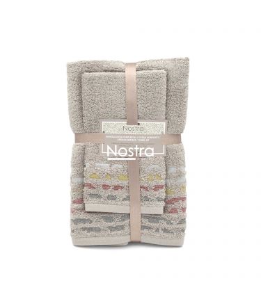 3 piece towel set T0183 T0183-MOON BEAM 396 30x50, 50x70, 70x140 cm