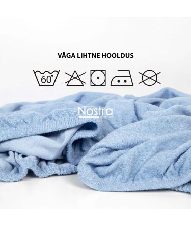 Frotee voodilina kummiga TERRYBTL-LIGHT BLUE 120x200 cm