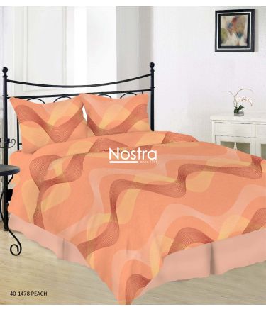 Cotton bedding set DOLLY 40-1478-PEACH