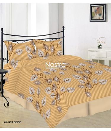 Lõuendriidest voodipesukomplekt DAELYN 40-1476-BEIGE 200x220, 70x70 cm