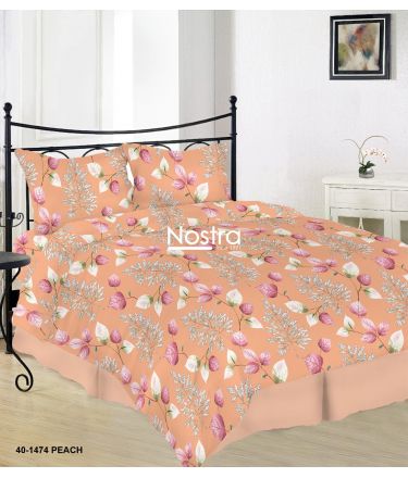 Lõuendriidest voodipesukomplekt DANIELLA 40-1474-PEACH 200x220, 70x70 cm