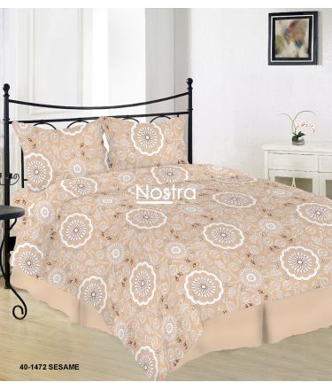 Cotton bedding set DULCE 40-1472-SESAME 200x220, 70x70 cm