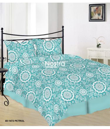 Cotton bedding set DULCE 40-1472-PETROL