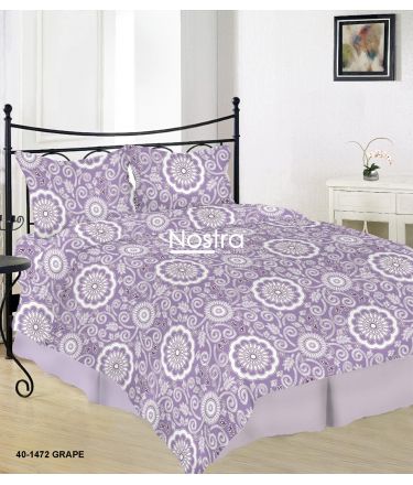 Cotton bedding set DULCE 40-1472-GRAPE 200x220, 70x70 cm