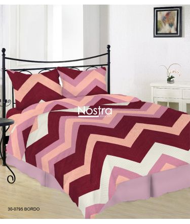 Cotton bedding set DAYLEN 30-0795-BORDO