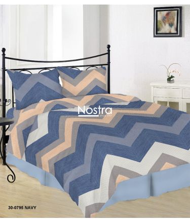 Lõuendriidest voodipesukomplekt DAYLEN 30-0795-NAVY 200x220, 70x70 cm