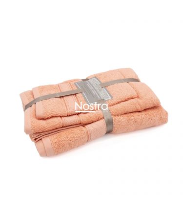 3 osaline rätikukomplekt T0184 T0184-CORAL 289 30x50, 50x70, 70x140 cm