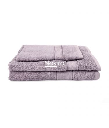 3 piece towel set T0184 T0184-MAUVE 378 30x50, 50x70, 70x140 cm