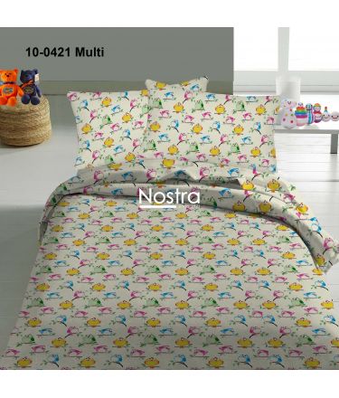 Voodipesu lastele HAPPY BIRDS 10-0421-MULTI 100x145, 40x60, 107x150 cm