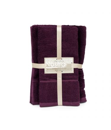 Bambusest rätikute komplekt BAMBOO-600 T0105-DARK PLUM