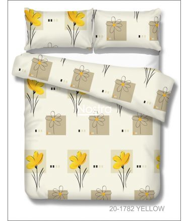 Polycotton bedding set FLOWERS 20-1782-YELLOW