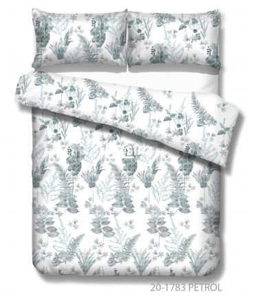 Sateen bedding set AMIRA 20-1783-PETROL